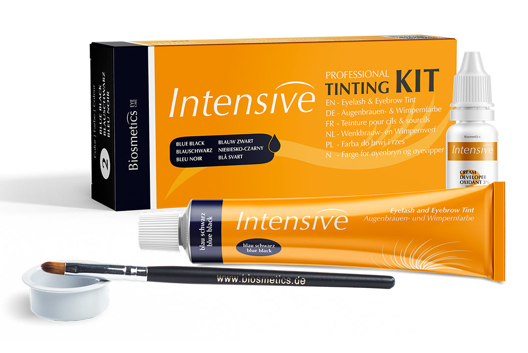 Startkit til farvning af vipper og bryn - Mini (Blå sort)